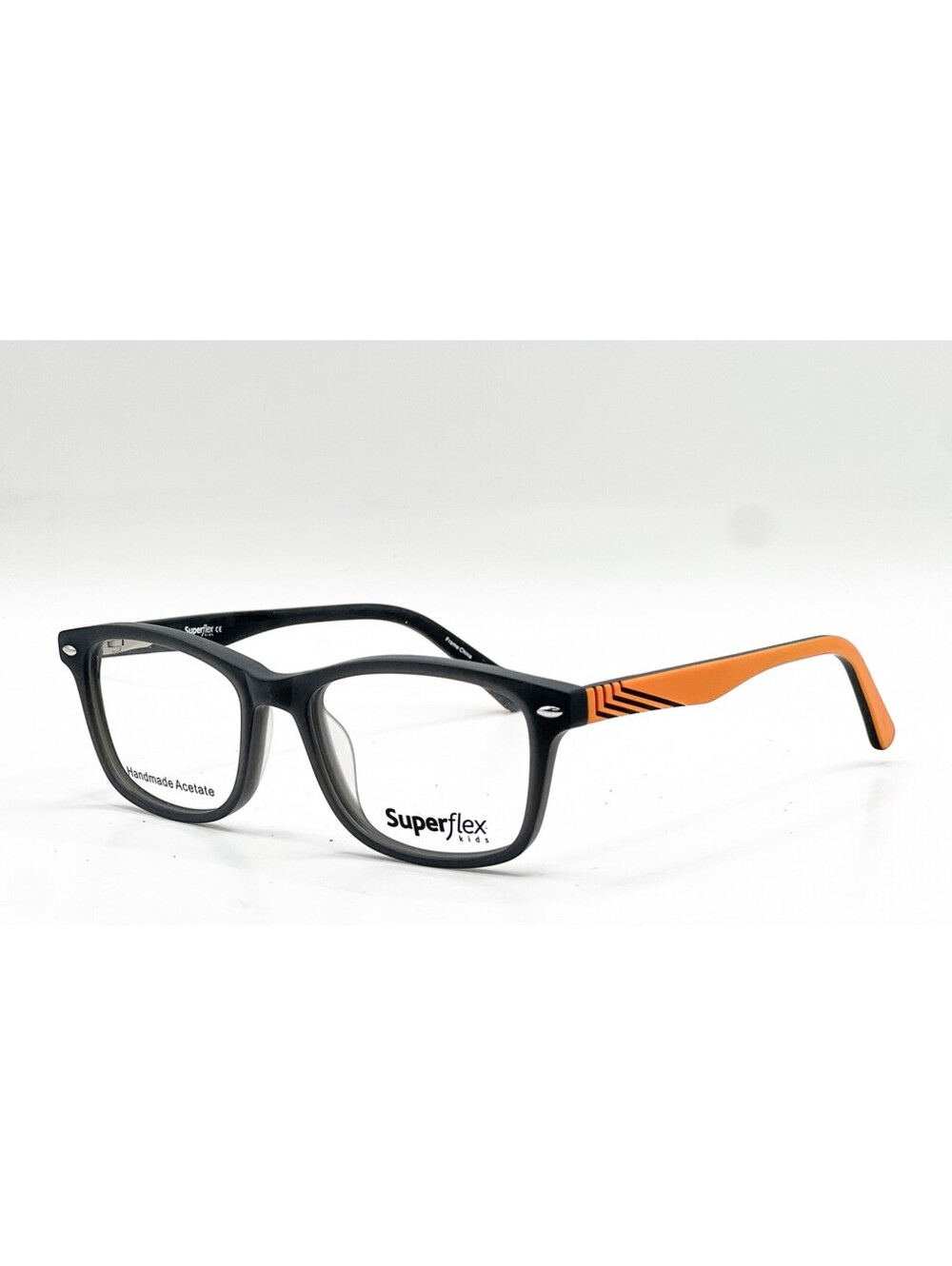 Super Flex Kids Sfk-264 M303 Grey Orange Authentic Eyeglasses 47-16-130